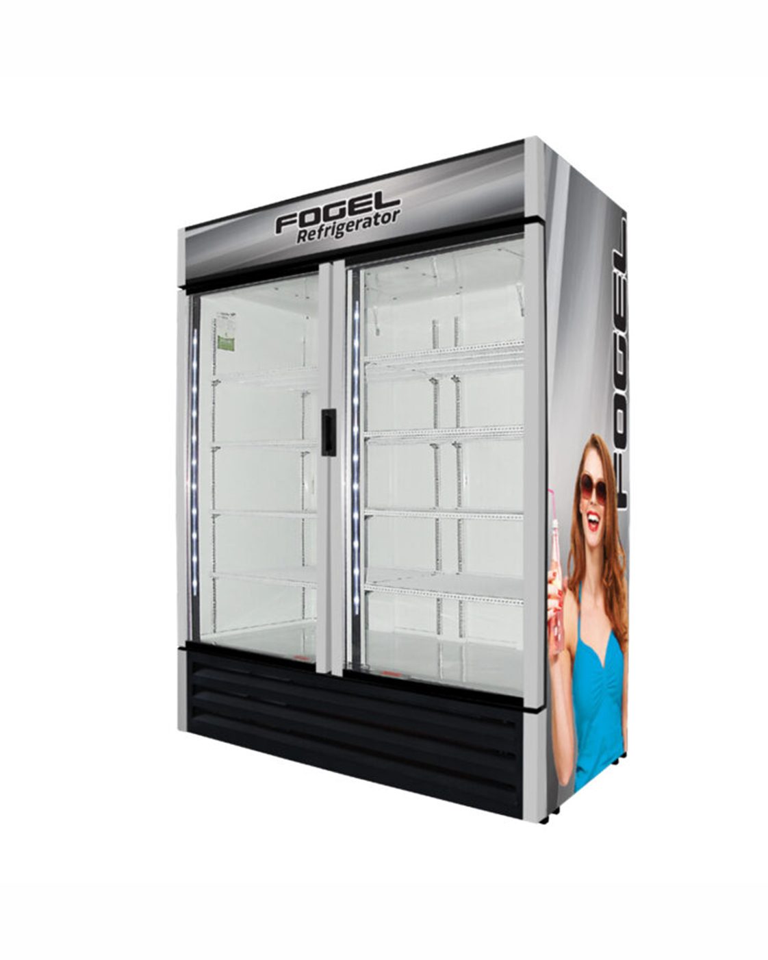 Refrigerador De 2 Puertas de Cristal