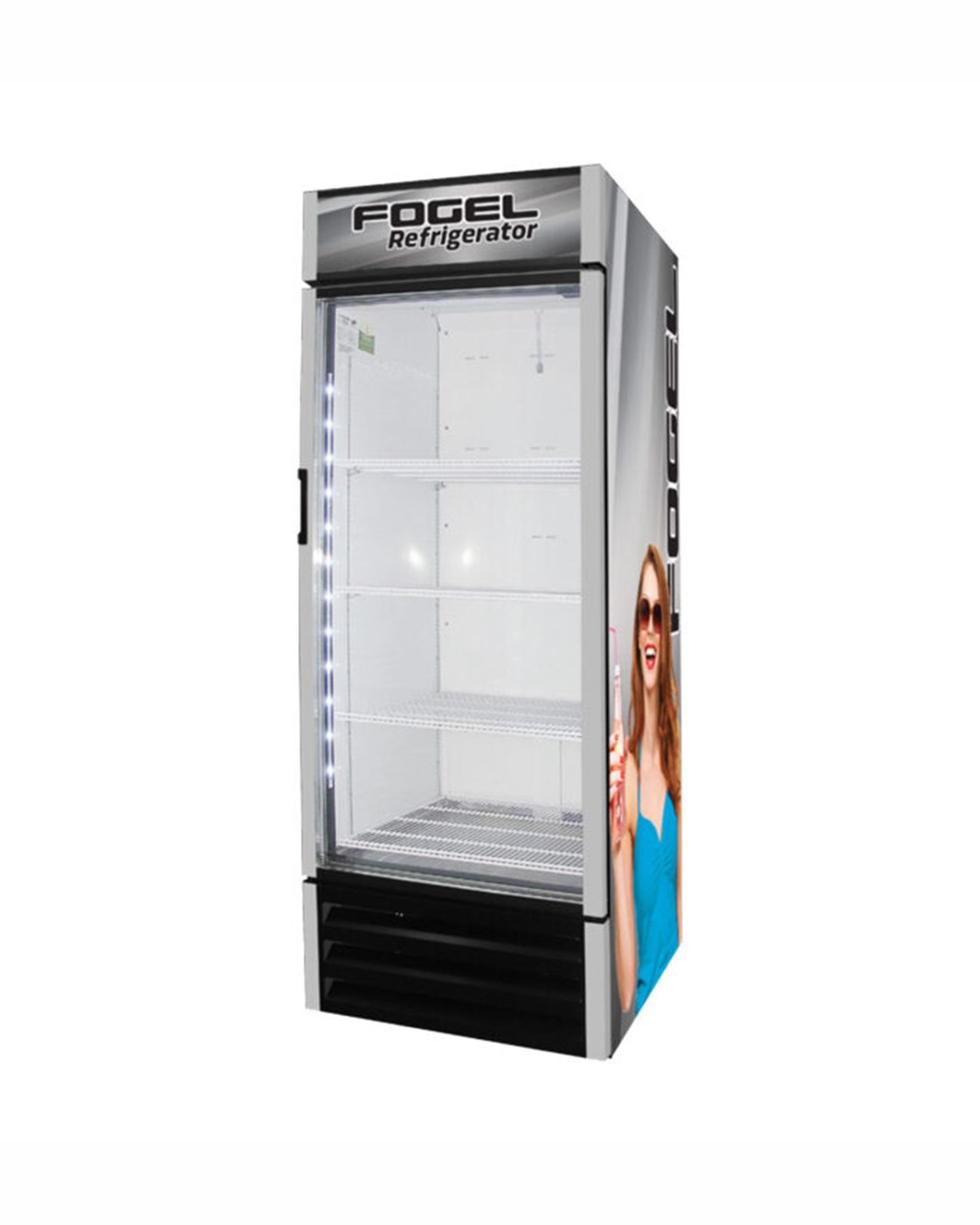 Refrigerador Con 1 Puerta de Cristal