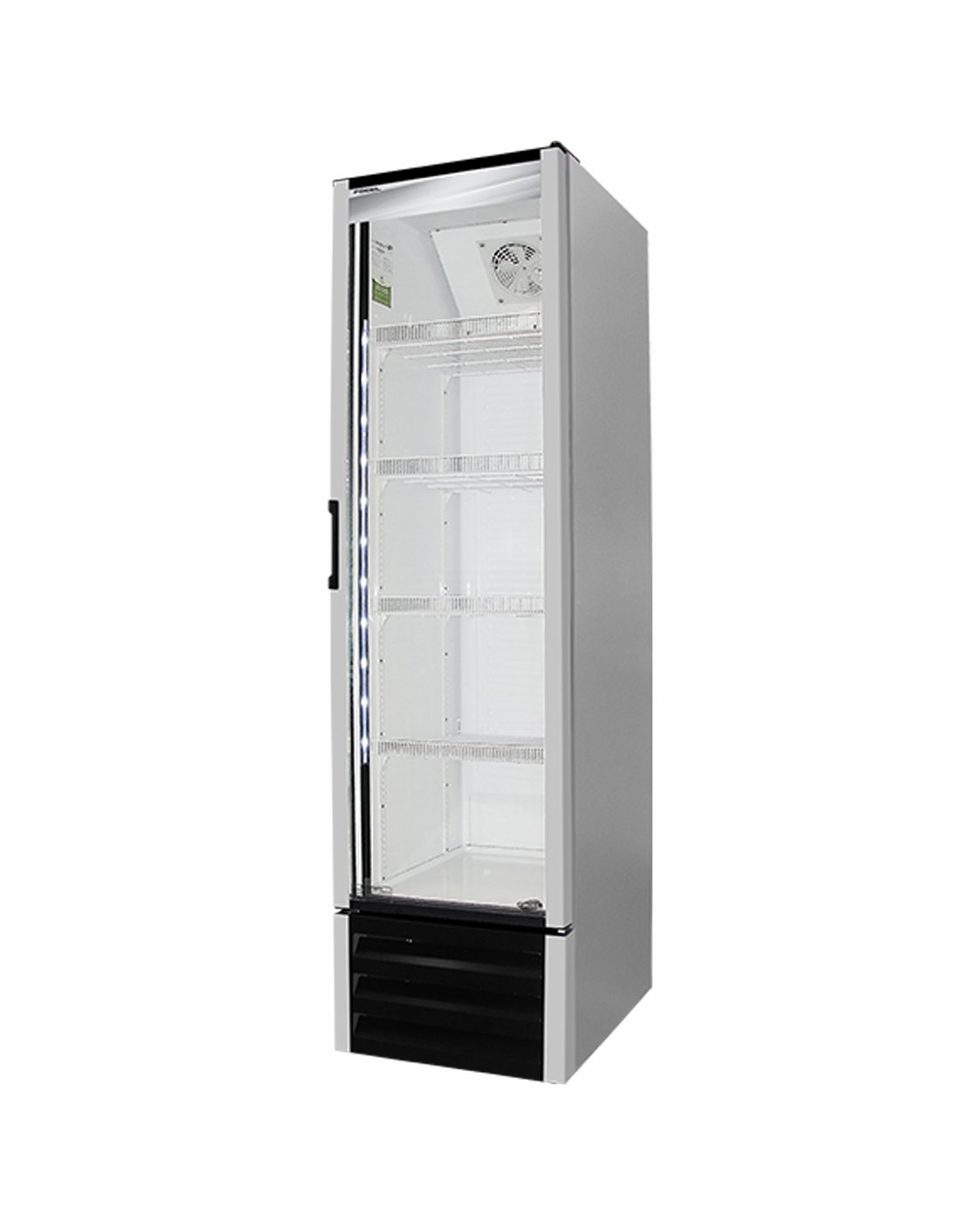 Refrigerador Esbelto Con Puerta De Vidrio