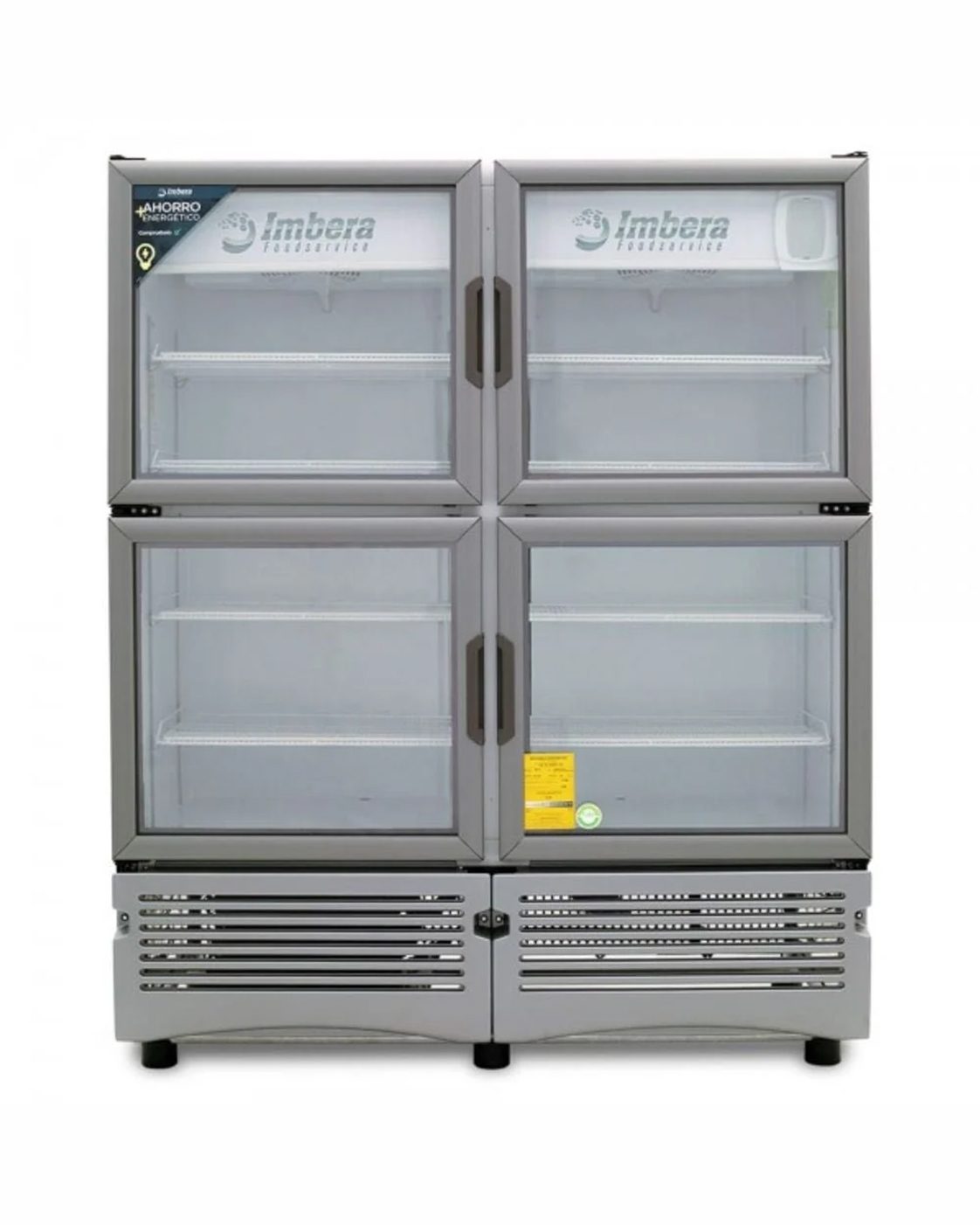 REFRIGERADOR IMBERA VRQ35 D BMAD LED BLA 4PC | Refrigerador Enfriador Vertical | 4 Puertas Cristal
