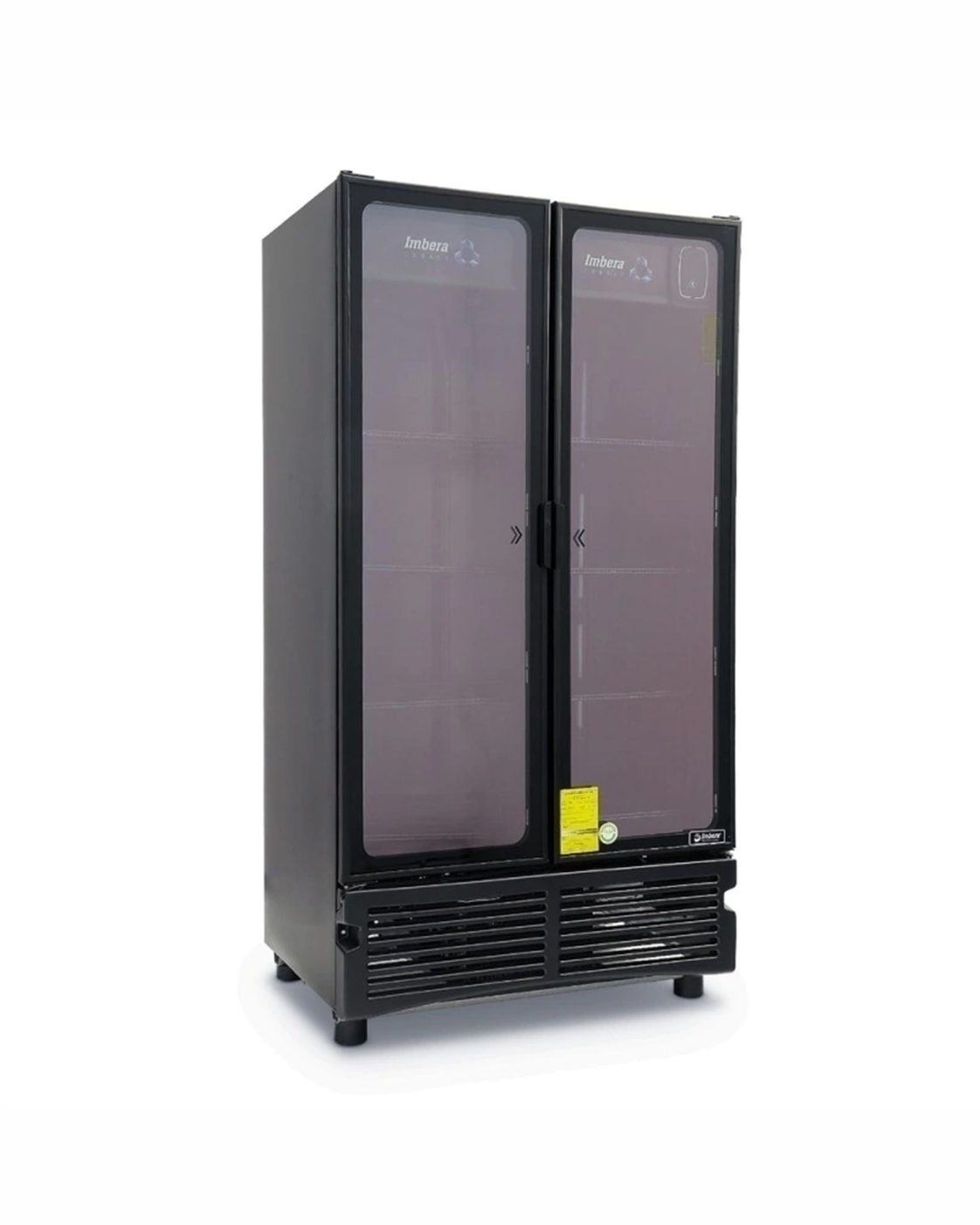 IMBERA Refrigerador 2 Puertas de Vidrio Cobalt VR-26 Negro