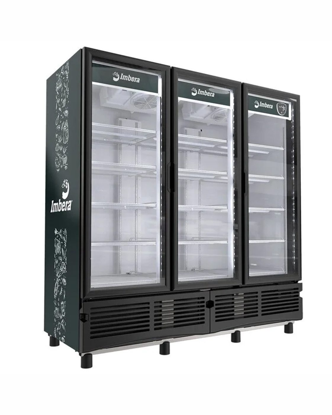 Refrigerador Imbera CCV-1350 Cervecero Tres Puertas De Cristal